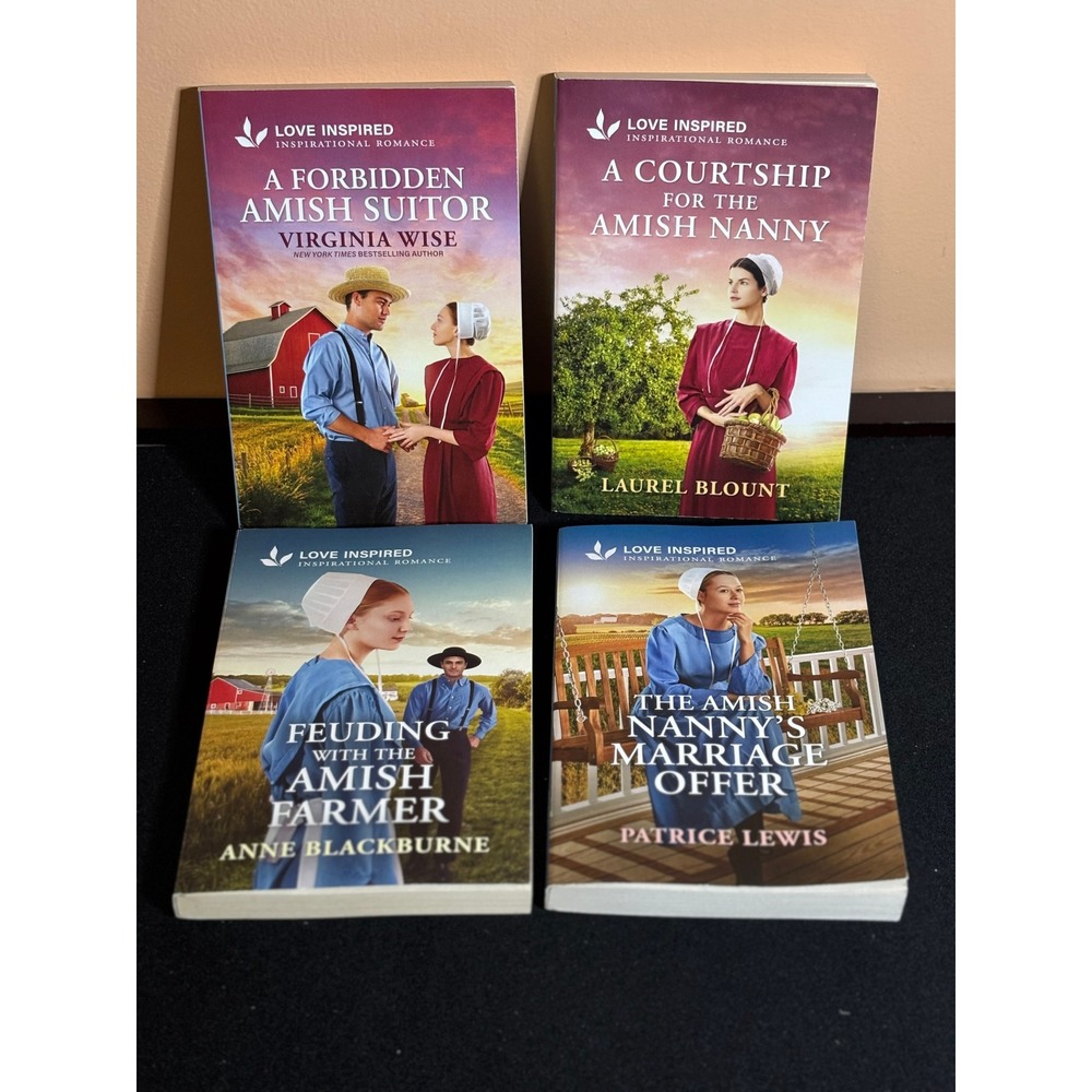 Love Inspired Faith Amish Romance Book Lot Virginia Wise Laurel Blount Paperback